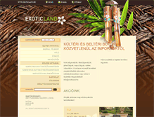 Tablet Screenshot of exoticland.hu
